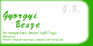 gyorgyi besze business card